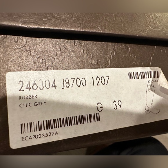 Gucci Rubber Rain Boots Gray - Picture 8 of 8